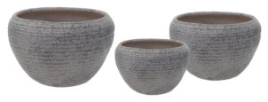 Cyres Bowl Grey SET 3 PZ (22 h.13/28 h.18/34 h.23)